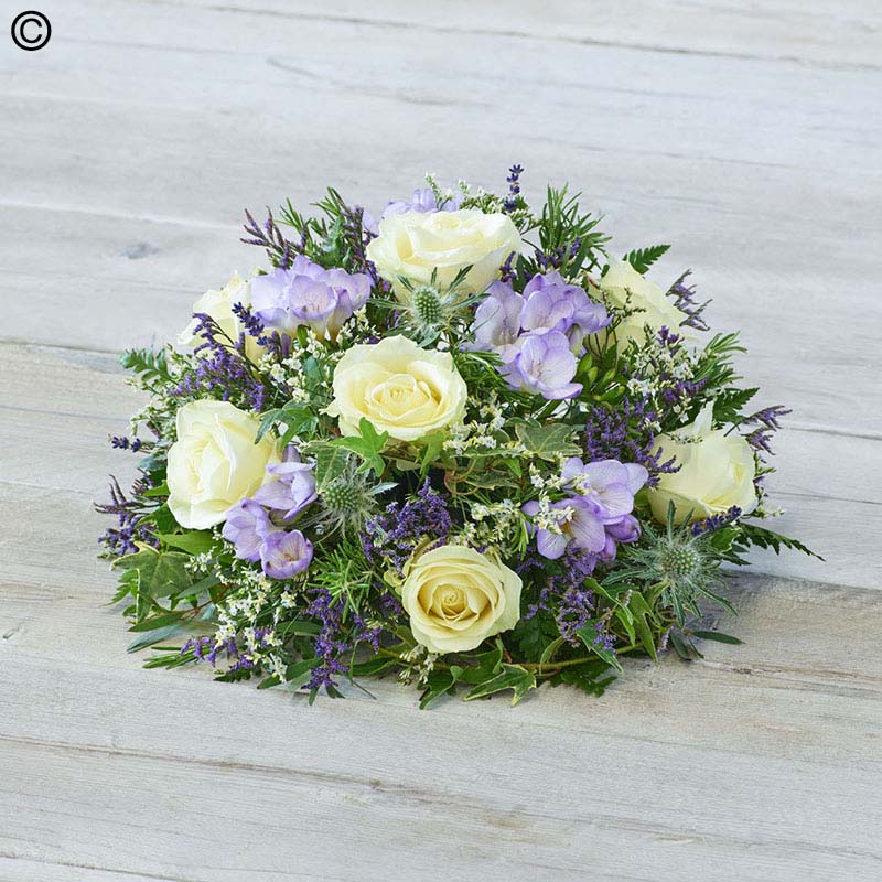 White Rose and Freesia Posy Standard