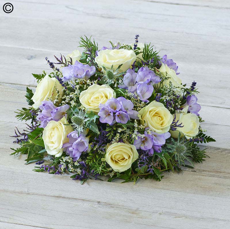 White Rose and Freesia Posy Large