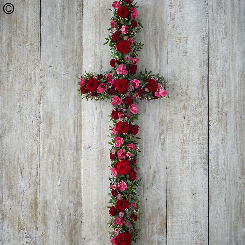 Red and Pink Cross Extra Large