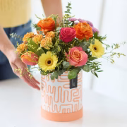 Bright  Hatbox Flowers